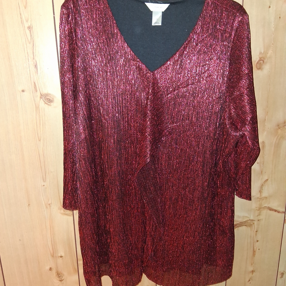 Elegant Red Women's Top